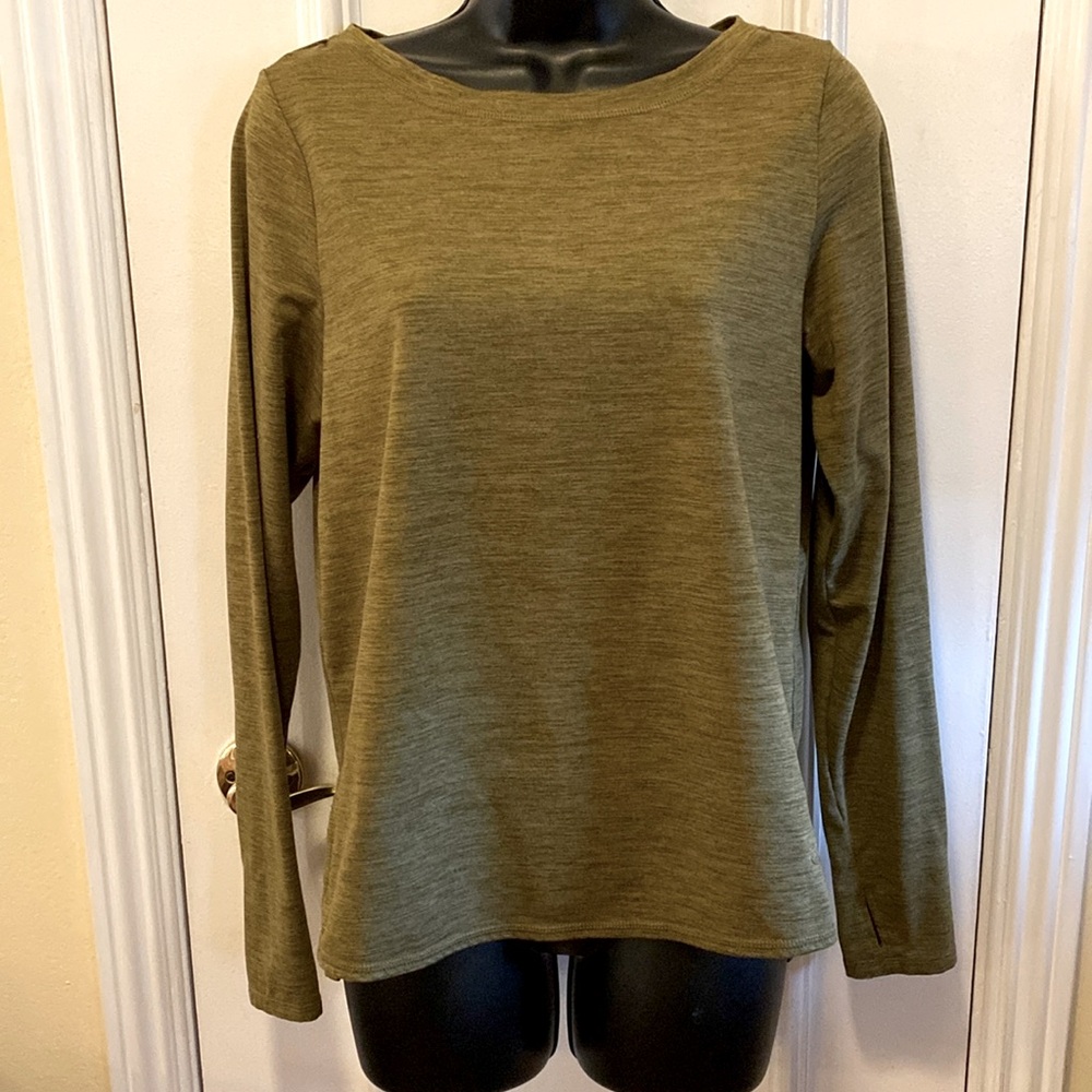 Joy Lab Olive Green Work Out Top size S